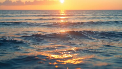 Poster - Sun Rays Illuminating a Serene Sea at Sunset
