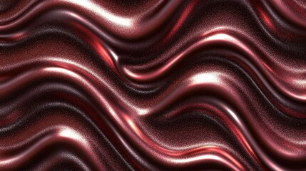 Poster - Abstract Background, Gentle Flowing Waves, Monochromatic Copper Tones, Dynamic Elegant Design