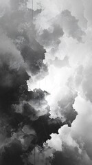 Poster - Dark and Bright Abstract Cloudy Sky Background
