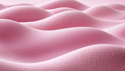 Fototapete - Gentle Pink Waves Abstract Background with Soft, Flowing Forms and Delicate, Monochromatic Texture