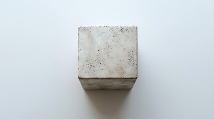 Poster - Aged concrete cube