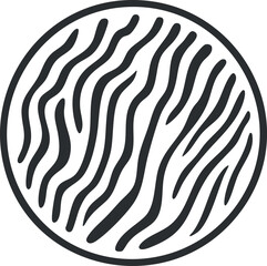 close-up illustration of a fingerprint pattern in a circular shape representing identity and securit