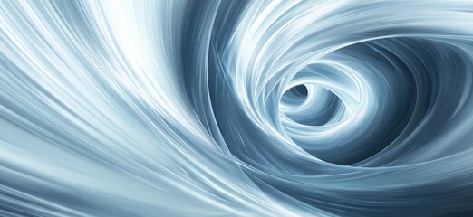 Poster - Abstract swirling blue vortex with smooth flowing lines and dynamic motion
