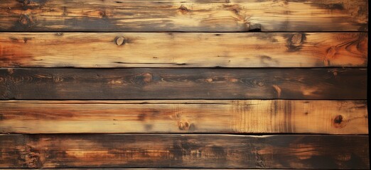Poster - Rustic wooden planks background with rich textures and warm tones for design