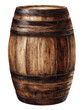 © Png Art - Wooden Barrel Isolated on Transparent Background On Transparent Background