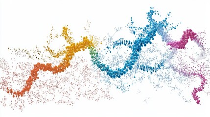Poster - Visualize biological protein structures scientific diagram of real proteins laboratory environment detailed concept for research insights