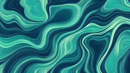 Poster - Creating a seamless pattern of thin wavy lines for contemporary home decor graphic design digital art abstract concepts