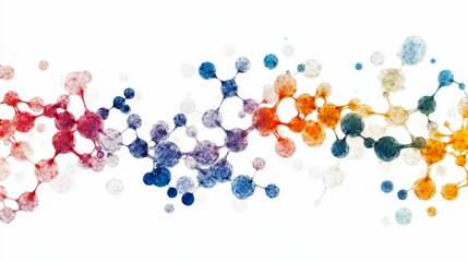 Poster - visualizing biological processes abstract representations of molecular structures in digital art