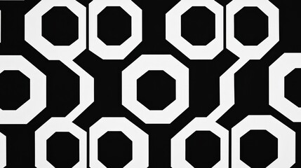 Poster - Creating a simple monochrome hexagonal pattern in black for graphic design abstract art digital media modern minimalism