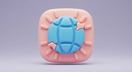 Poster - Toy world in a pink case
