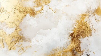 Poster - Elegant soft gold texture blending into white background abstract art digital design modern aesthetics close-up luxurious concept
