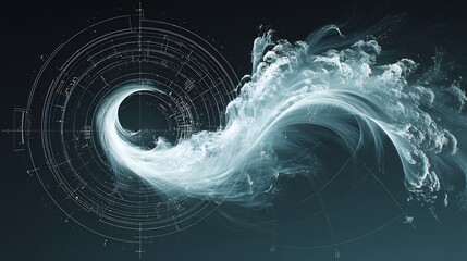 Poster - Conceptual Abstract Wave Visualization with Circular Grid