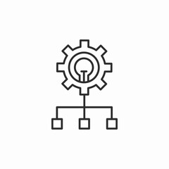 innovation process structure icon sign vector
