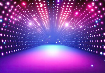 Poster - Vibrant stage lit by colorful spotlights