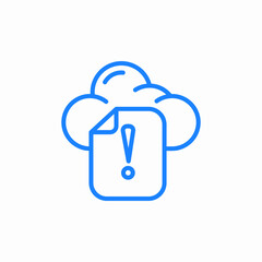 cloud information icon sign vector