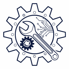 Poster - Gear wrench circuit board technology repair maintenance engineering