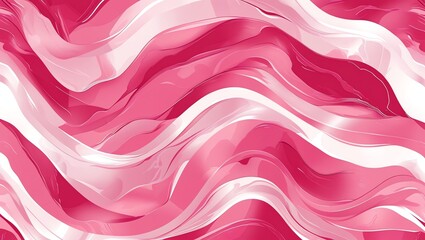 Wall Mural - abstract pink and white wave digital art