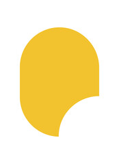 Wall Mural - bold abstract brutalist shape. a minimal modern element in an oval form. this unique icon highlights