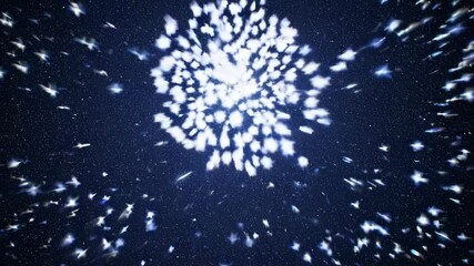 Poster - Abstract light explosion effect on dark background  