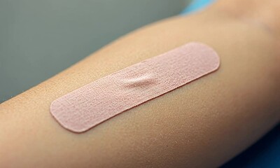bandage on arm