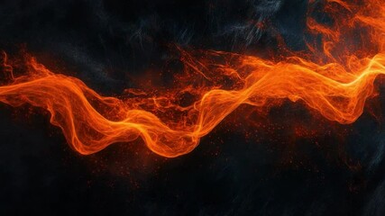 Poster - Dynamic Flames and Smoke Dance in Abstract Fire Background for Creative Projects and Artistic Designs 4k video footage