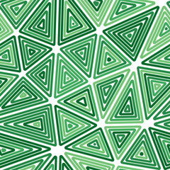 Poster - Triangles vector pattern. Big shape size. Multiple repeated inner triangles. Monotone colored style. Repeatable pattern. Stylish vector tiles. Seamless vector illustration.