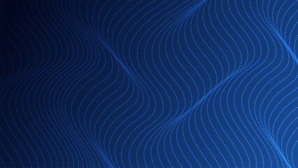 Fototapete - Abstract technology particles mesh background. Modern abstract background with flowing particles lines. Digital future technology concept