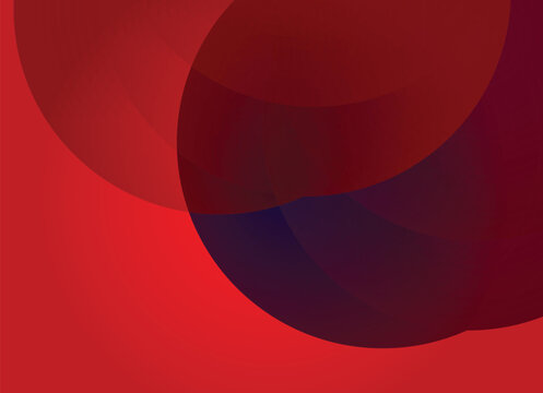 Abstract red background with geometric shapes. Vector illustration in flat style. Design element for poster, card, banner, flyer.