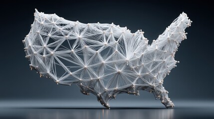 Poster - captivating visualization of the united states map with a focus on consumer price index and economic
