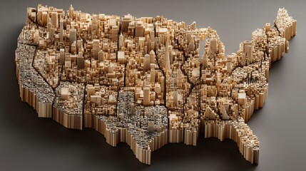 Poster - an urban landscape depicting a city symbolizing debt repayment planning and economic logic concepts 