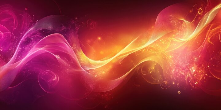 Fluid tone of glows twisted, misty background