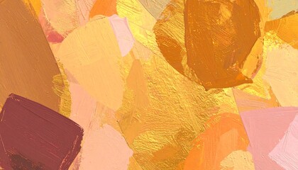 Poster - Abstract Gold Texture with Brushstrokes.