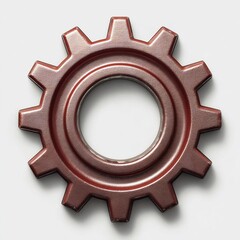 Poster - Gear Wheel Mechanism: Industrial Bronze Cog
