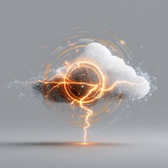 Poster - Cloud Computing with Lightning Storm Effect