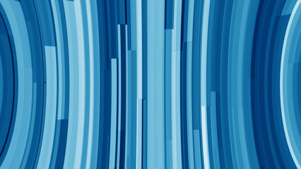 Poster - Abstract blue gradient background with curved vertical lines creating a modern and artistic design element suitable for digital applications