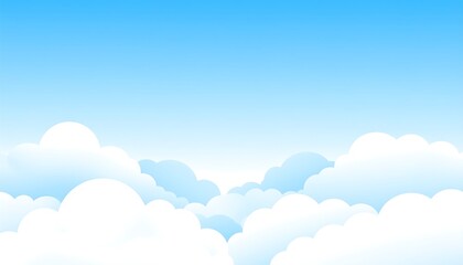 Poster - Cloudy Blue Sky Background.