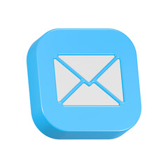Poster - email newsletter icon 3d rendering