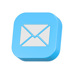 Poster - email newsletter icon 3d rendering