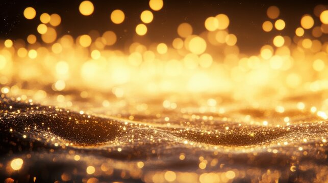 Rippling blur glows, a twisted, shimmering scene