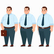 © Pandaman1102 - Vector of a fat man in professional clothes