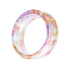 Poster - Abstract Colorful Swirling Ring,  Digital Art,  Modern Design Element