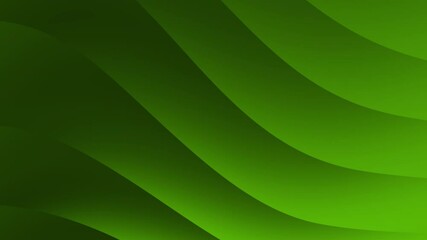Poster - Abstract green background with smooth, flowing gradient waves and soft curved shapes, Abstract texture Gradient motion Background animation.