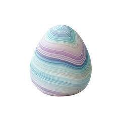 Aufkleber - Abstract Pastel Swirled Egg Shaped Orb