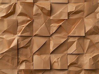 Wall Mural - Crinkled paper squares