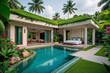 © demzp - Stunning tropical villa featuring a private swimming pool, offering a luxurious escape in a serene setting.