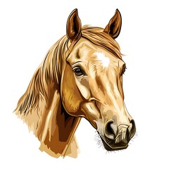 horse head isolated