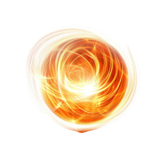 Poster - Abstract Swirling Energy Orb Fiery Vortex of Light and Power