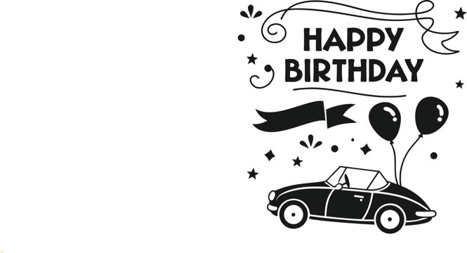 Happy birthday, Happy birthday typography design,