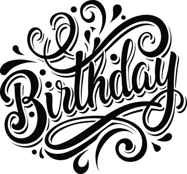 Happy birthday, Happy birthday typography design,