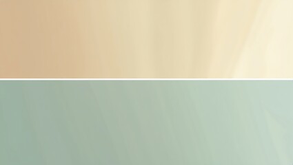 Poster - Abstract Beige and Green Gradient Background with Soft Light Texture